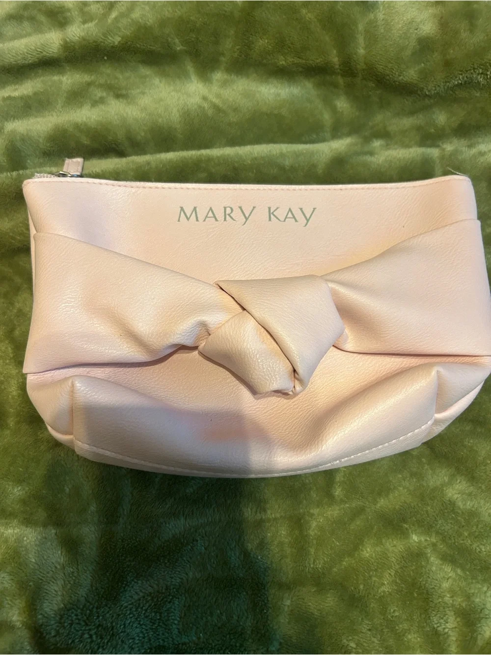 Mary Kay Light Pink Knot-Front Cosmetic Pouch
